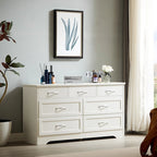 Modern 3 Drawer Bedroom Chest of Drawers with 7 Drawers Dresser, Clothes Organizer -Metal Pulls