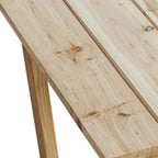 HomeRoots 37  Natural Solid Wood Outdoor Coffee Table