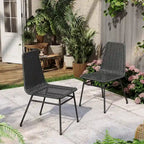 Madison Outdoor Rattan Dining Chair (Set of 2) by Christopher Knight Home