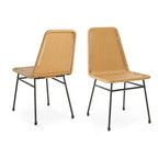 Madison Outdoor Rattan Dining Chair (Set of 2) by Christopher Knight Home