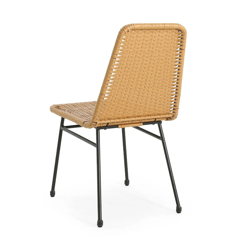 Madison Outdoor Rattan Dining Chair (Set of 2) by Christopher Knight Home