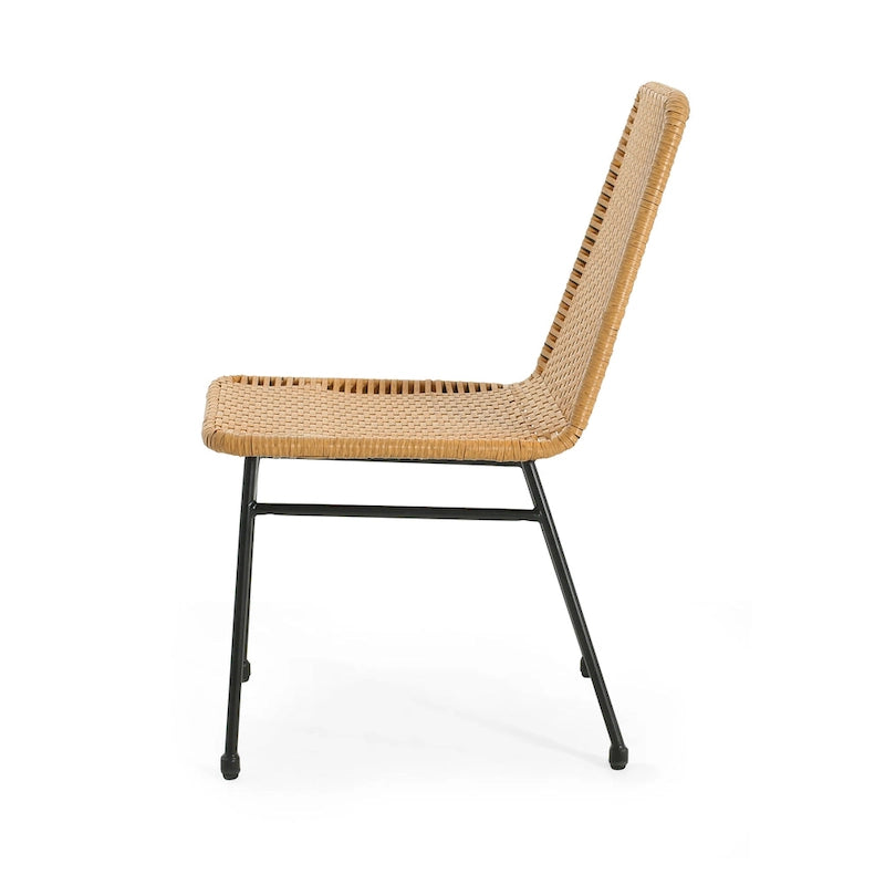 Madison Outdoor Rattan Dining Chair (Set of 2) by Christopher Knight Home