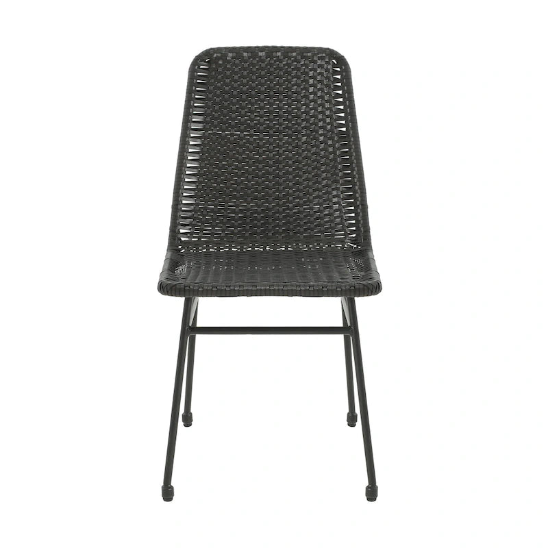 Madison Outdoor Rattan Dining Chair (Set of 2) by Christopher Knight Home