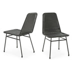 Madison Outdoor Rattan Dining Chair (Set of 2) by Christopher Knight Home