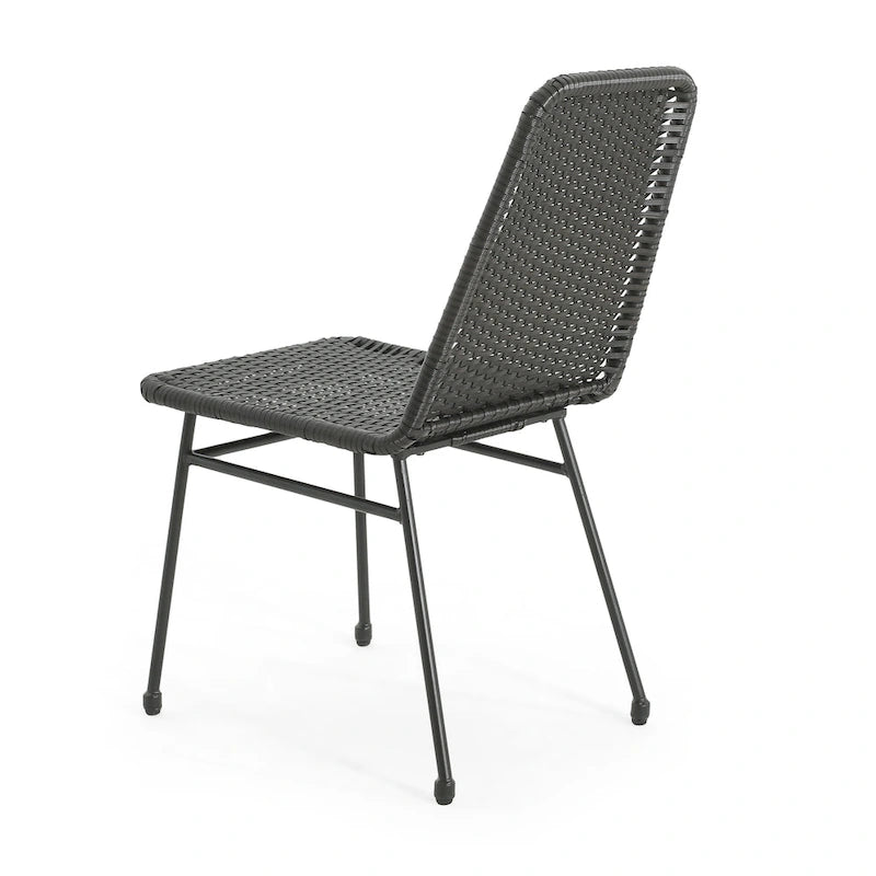 Madison Outdoor Rattan Dining Chair (Set of 2) by Christopher Knight Home