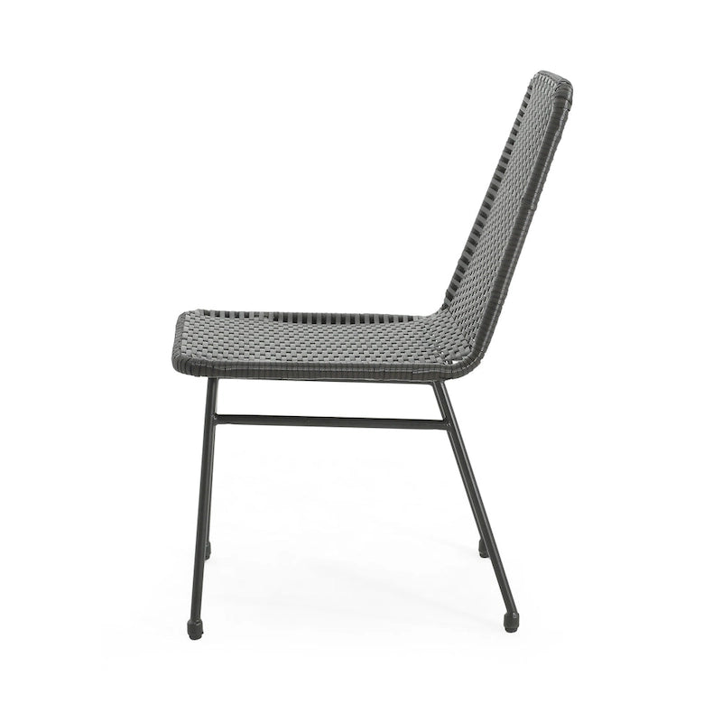 Madison Outdoor Rattan Dining Chair (Set of 2) by Christopher Knight Home