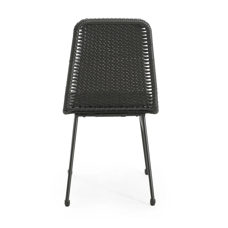 Madison Outdoor Rattan Dining Chair (Set of 2) by Christopher Knight Home