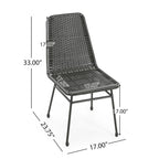 Madison Outdoor Rattan Dining Chair (Set of 2) by Christopher Knight Home