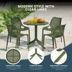 Frond and Form 4-Person Outdoor Round Dining Set