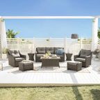 Murphy 8-Piece Outdoor Wicker Patio Furniture Conversation Sofa Sets
