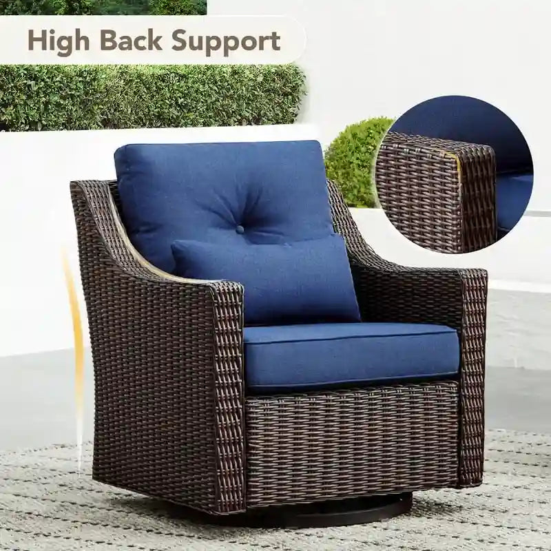 Murphy 8-Piece Outdoor Wicker Patio Furniture Conversation Sofa Sets