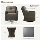 Murphy 8-Piece Outdoor Wicker Patio Furniture Conversation Sofa Sets