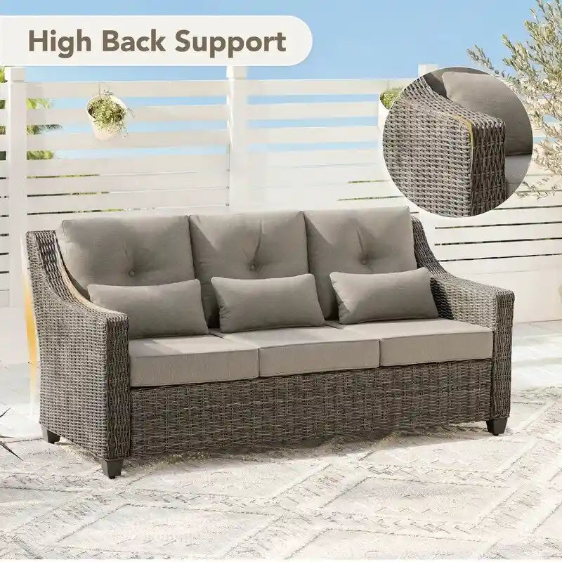 Murphy 8-Piece Outdoor Wicker Patio Furniture Conversation Sofa Sets