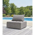Signature Design by Ashley Bree Zee Gray 8-Piece Outdoor Sectional - 152  W x 152  D x 35  H