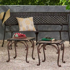 outdoor CAST END TABLE,SET OF 2 PCS
