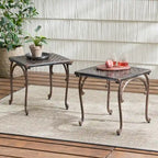 outdoor CAST END TABLE,SET OF 2 PCS