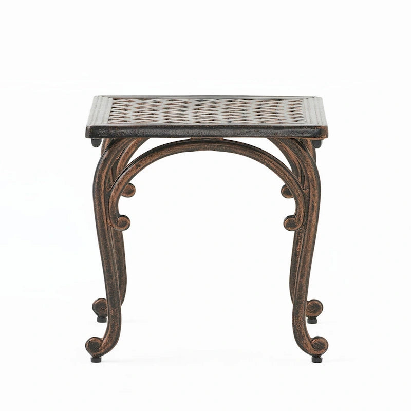outdoor CAST END TABLE,SET OF 2 PCS