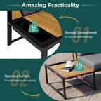 4-Pieces Outdoor Sofa Set with Waterproof Cushions