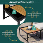 4-Pieces Outdoor Sofa Set with Waterproof Cushions