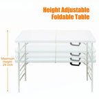 4ft Foldable Table for Camping White