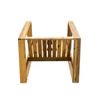 Acacia Wood Outdoor Lounge Set - Chair & Ottoman