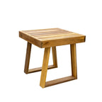Acacia Wood Outdoor Lounge Set - Chair & Ottoman