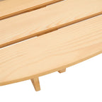 8-Person Round Outdoor Picnic Table with 4 Double Benches