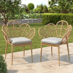 Christopher Knight Home- Sophia Outdoor Fabric Dining Chair (Set of 2)