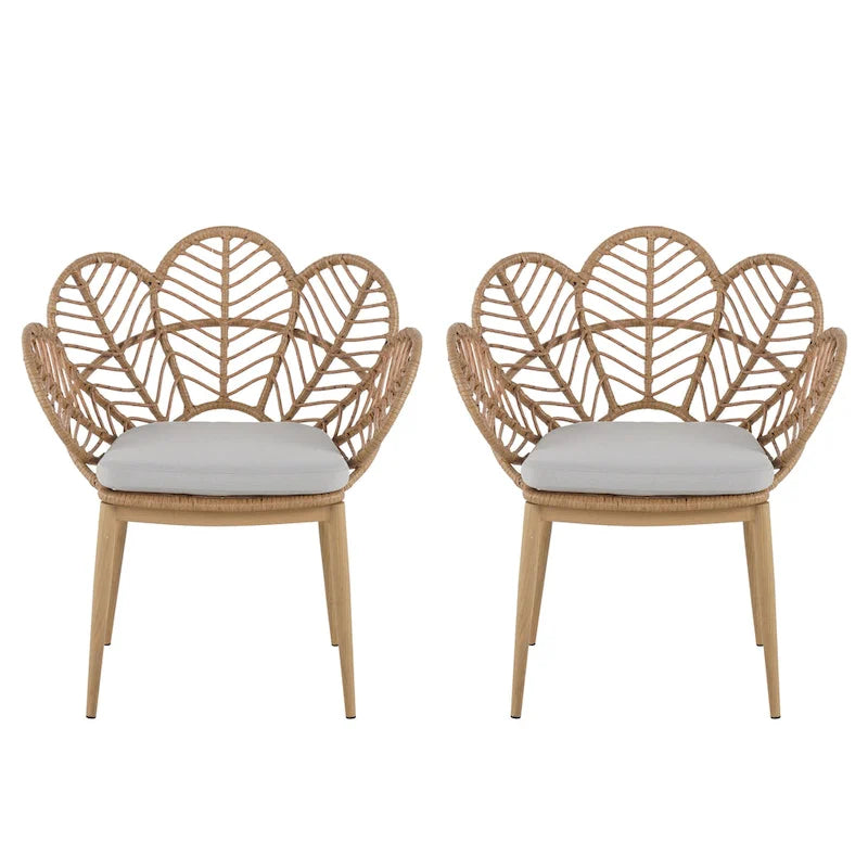 Christopher Knight Home- Sophia Outdoor Fabric Dining Chair (Set of 2)