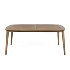 Acacia Wood Dining Table 8-Person Outdoor Table, Farmhouse Furniture, Light Brown 180 LBS Weight Capacity 70.75 L