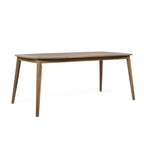 Acacia Wood Dining Table 8-Person Outdoor Table, Farmhouse Furniture, Light Brown 180 LBS Weight Capacity 70.75 L
