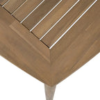 Acacia Wood Dining Table 8-Person Outdoor Table, Farmhouse Furniture, Light Brown 180 LBS Weight Capacity 70.75 L