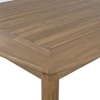 Acacia Wood Dining Table 8-Person Outdoor Table, Farmhouse Furniture, Light Brown 180 LBS Weight Capacity 70.75 L
