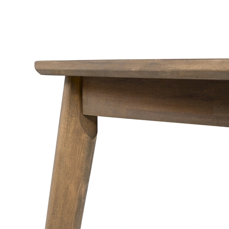 Acacia Wood Dining Table 8-Person Outdoor Table, Farmhouse Furniture, Light Brown 180 LBS Weight Capacity 70.75 L