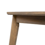 Acacia Wood Dining Table 8-Person Outdoor Table, Farmhouse Furniture, Light Brown 180 LBS Weight Capacity 70.75 L