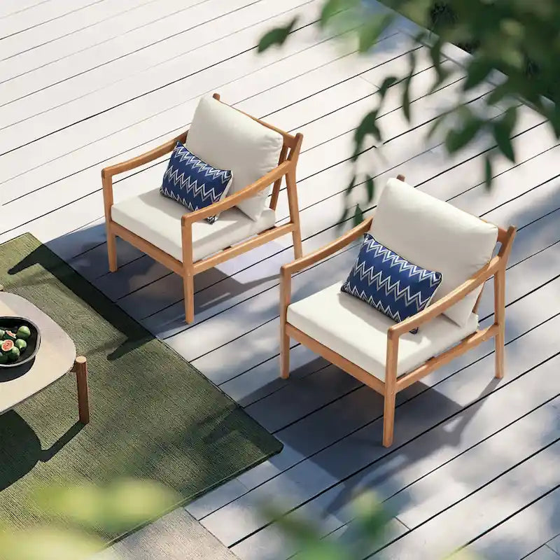 Outdoor Single Solid Wooden Chair