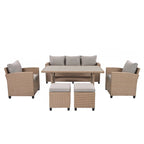 6-Piece Outdoor Rattan Wicker Set