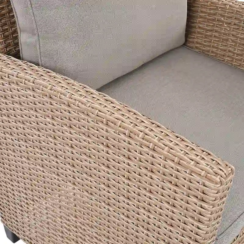 6-Piece Outdoor Rattan Wicker Set
