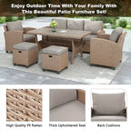 6-Piece Outdoor Rattan Wicker Set
