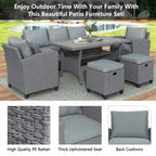 6-Piece Outdoor Rattan Wicker Set