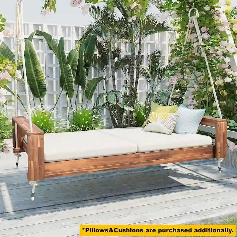 Twin Size Porch Swing Bed Seating Group