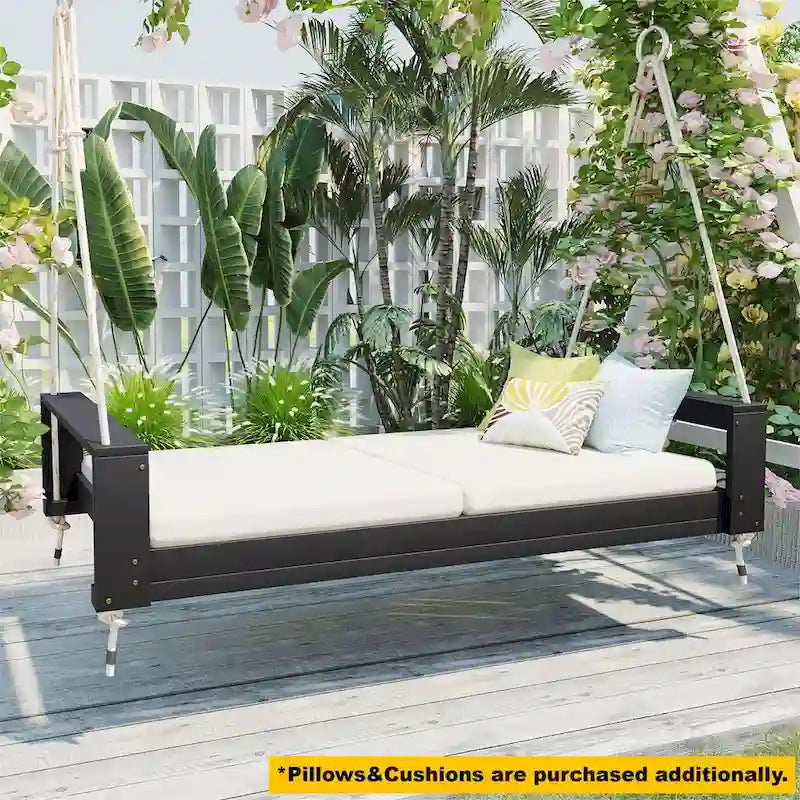 Twin Size Porch Swing Bed Seating Group