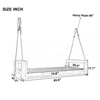 Twin Size Porch Swing Bed Seating Group