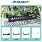 Twin Size Porch Swing Bed Seating Group