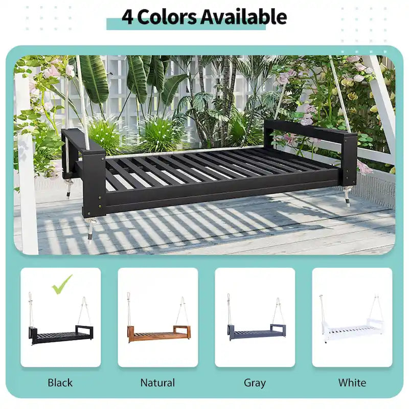 Twin Size Porch Swing Bed Seating Group