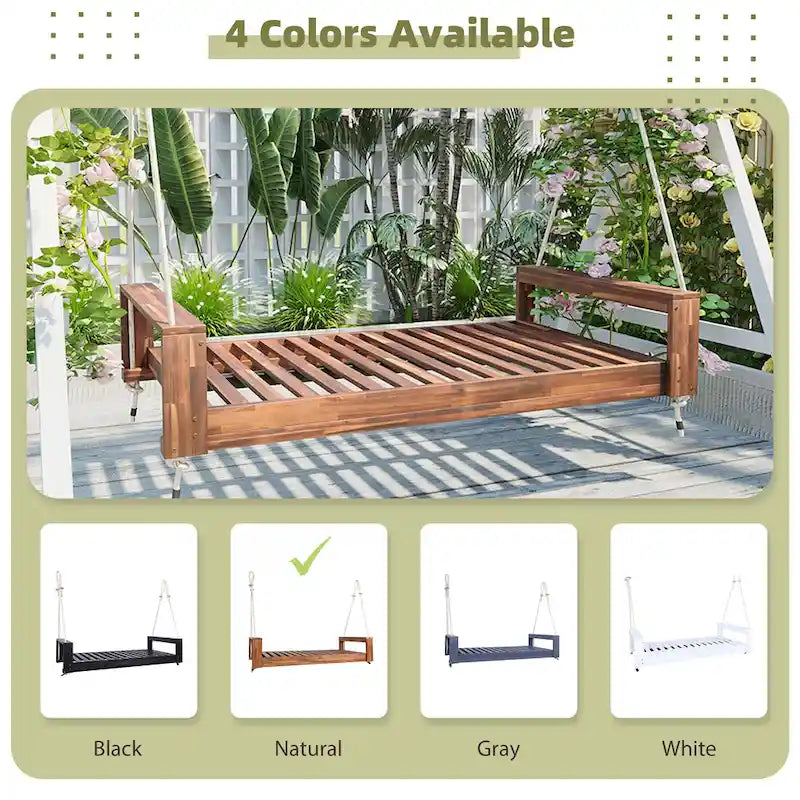 Twin Size Porch Swing Bed Seating Group