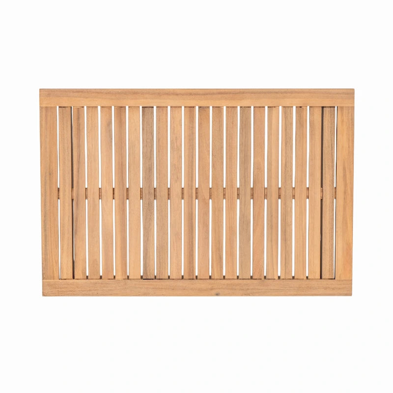 Outdoor 2-piece Acacia Wood and Rope Patio Chat Set
