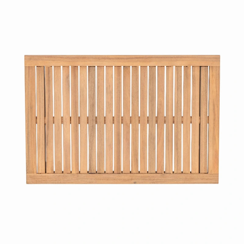 Outdoor 2-piece Acacia Wood and Rope Patio Chat Set