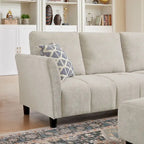 102.56  W Reversible Sectional Sofa with Corner Seat & Extended Bench