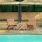 Versailles Fully Assembed All-Weather HDPE Outdoor Folding Patio Chair